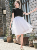 White 7 Layers Tulle Tutu Skirt
