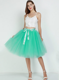 Mint Green 7 Layers Tulle Tutu Skirt