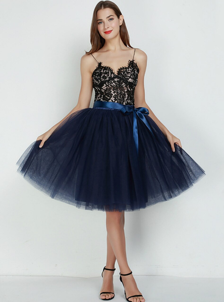 7 Layers Navy Blue Tulle Tutu Skirt