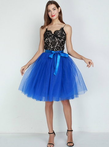 7 Layers Royal Blue Tulle Tutu Skirt