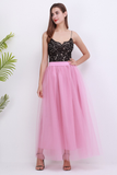 Rubber Red Mesh Tulle Tutu Skirt