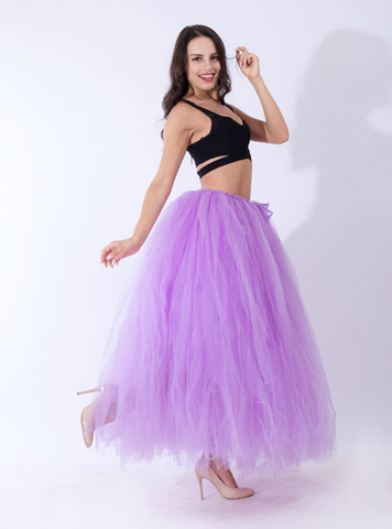 Lavender Tulle Puff Tutu Skirt