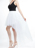 White Swallowtail Gauze Tutu Skirt