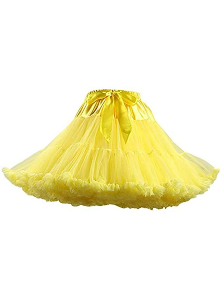 Yellow Dance Short Tutu Skirts