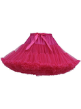 Fuchsia Puffy Tulle Tutu Skirt