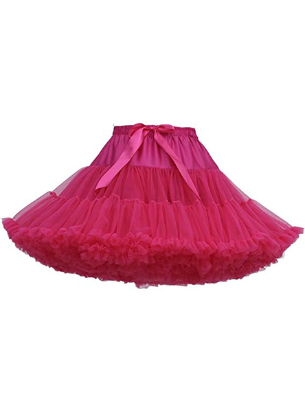 Fuchsia Puffy Tulle Tutu Skirt