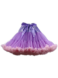 Purple Pink Puffy Tulle Tutu Skirt