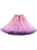 Pink Purple Puffy Tulle Tutu Skirt