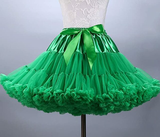 Green Puffy Tulle Tutu Skirt