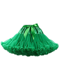 Green Puffy Tulle Tutu Skirt