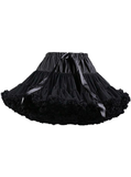 Black Puffy Tulle Tutu Skirt