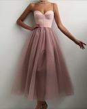 Plain Sheer Mesh Evening Dress