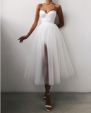 Plain Sheer Mesh Evening Dress