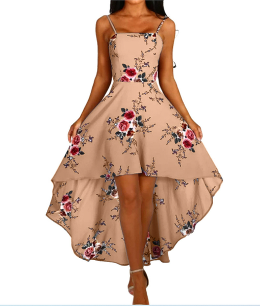 Stunning Backless Flower Cami Dress