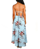 Stunning Backless Flower Cami Dress