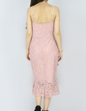 Cami Crochet Flower Midi Dress