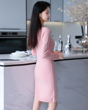 Long Sleeve Autumn Sweater Dress