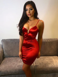 sleeveless V-neck sling fitted Hot Dress Women Sexy Mini Dress
