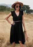 Hollow Out Ruffle Pink Lace Slim Elegant Dresses