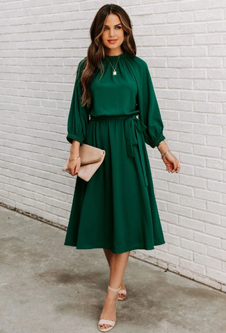 Fashion Lace O Neck Elegant Ladies Sexy Big Swing Party Dresses