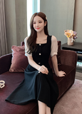 Black Aesthetic Party Summer Light Dress