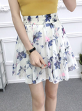 fashion spring and summer Korean chiffon small fresh skirt short skirt floral skirt