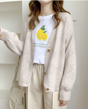 Autumn Winter Women Sweater Cardigans Oversize V neck Knit Cardigans