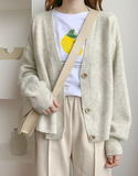 Autumn Winter Women Sweater Cardigans Oversize V neck Knit Cardigans