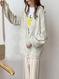 Autumn Winter Women Sweater Cardigans Oversize V neck Knit Cardigans
