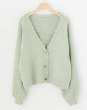 Autumn Winter Women Sweater Cardigans Oversize V neck Knit Cardigans