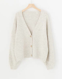 Autumn Winter Women Sweater Cardigans Oversize V neck Knit Cardigans