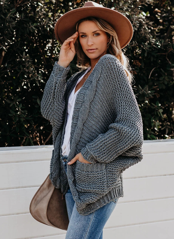 autumn and winter plus size new rope thick needle cardigan coat sweater women