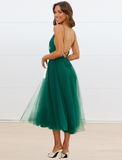 New Ladies Sexy Date Party Mesh Flowy Dress