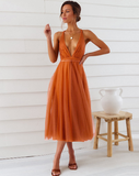 New Ladies Sexy Date Party Mesh Flowy Dress