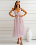 New Ladies Sexy Date Party Mesh Flowy Dress