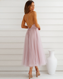 New Ladies Sexy Date Party Mesh Flowy Dress