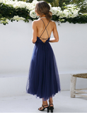 New Ladies Sexy Date Party Mesh Flowy Dress