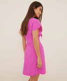 Bow Hollow Flying Sleeves Pencil Dress Mini High Waist Holiday Slim Elegant Dresses