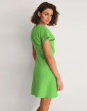 Bow Hollow Flying Sleeves Pencil Dress Mini High Waist Holiday Slim Elegant Dresses