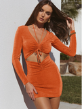 Elegant Casual Ruched Bodycon Summer Women Sexy V Neck Solid Slim Mini Dress