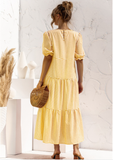 New Women Summer Long Dress Lady Elegant Casual Plaid Loose Party Maxi Dress