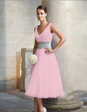 Summer Solid Sleeveless Waist Elegant Dress Clothing V Neck A Line Slim Dresses