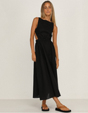 New Strap Backless Long Dress Elegant Retro Dress Sexy Spaghetti Strap Dress