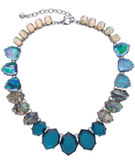 Cheap Blue Synthetic Stones Gradient All Match Necklace