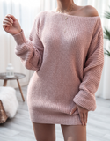 autumn and winter inclined collar casual pullover sweater multicolor knit bottoming shirt