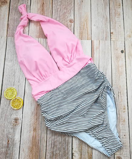 thumbnail image 2 of Stripe Halter Dresses For Women: Mini, Midi, Maxi 2 of 14