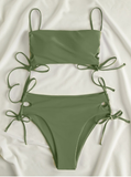 new rope sling sexy solid color bikini