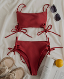 new rope sling sexy solid color bikini