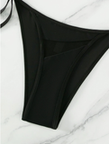 new European and American mesh split sexy swimsuit bikini