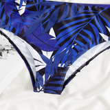 new sexy printed one-shoulder swimsuit split bikini
